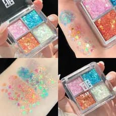 Crianças palco maquiagem sombra Glitter lantejoulas Super brilhante maquiagem dos olhos dia 6 desempenho maquiagem cosmé