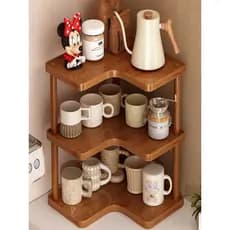 Rack de armazenamento de mesa, rack de armazenamento de copos, mesa de jantar, bancada, copo de água, conjunto de chá, c
