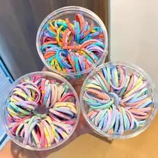 Crianças faixa de borracha alta elástica anel de cabelo bebê durável corda de cabelo boa elasticidade meninas gravata ca