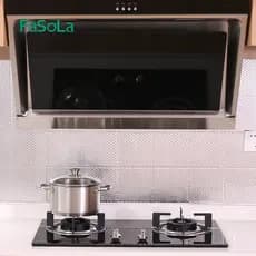 FaSoLa Adesivo de cozinha transparente Adesivo de parede Papel de parede autoadesivo Adesivo de fumaça Adesivo de parede