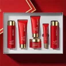Zhiduo Red Pomegranate Fresh Hidratante Hidratante Conjunto de seis peças Produto para cuidados com a pele Caixa de pres