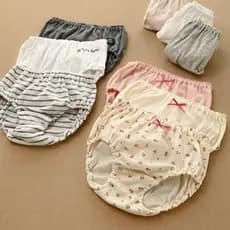 Classe A roupa interior de algodão puro das crianças de três peças meninos meninas cuecas de algodão dupla camada virilh