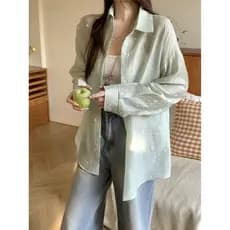PPHOME Design Sense Rosa Lapela Fina Camisa de Manga Comprida Jaqueta Feminina Verão Em Camadas Camisola Terno de Duas P