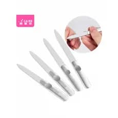 Lixa de unha/aço inoxidável AB1sq801-Strip Arquivo dupla face Tira de areia para unhas Trabalhador de Manicure