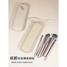 Alça Novo Estilo!Saco de armazenamento de pincel de maquiagem portátil de Silicone Anti-poeira viagem lápis de sobrancel