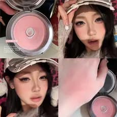 Herorange monocromático Blush paleta pêssego fosco baixa saturação encolher contorno Nude maquiagem clareamento diário