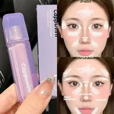 Corretivo inchaço obter ~ pequeno tubo roxo corretivo brilho não tira maquiagem capa marcas de Acne olheiras rasgo sulco