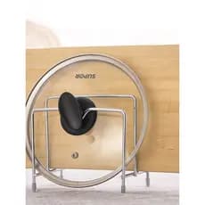 Multifuncional de aço inoxidável pote tampa rack tábua corte tábua corte rack armazenamento rack cozinha tábua corte rac