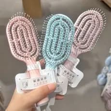 Chuangyou pente fofo mini Vertical molhado seco escova de limpeza pente pequeno portátil costelas pente pequeno mini