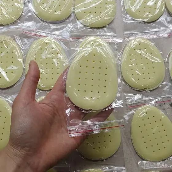 Almofada de antepé de látex feminina almofada de meio tamanho espessada respirável meia almofada anti-dor antiderrapante