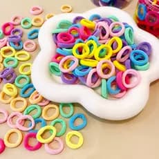 Crianças faixa de borracha meninas cabeça corda anel de cabelo do bebê meninas amarrar o cabelo não machuca o cabelo fai