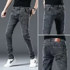 Calças de brim masculinas magro-ajuste pés pequenos Street Wear versão coreana na moda Casual All-match verão estilo fin