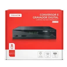 Conversor Digital Com Visor Captura Canais Apertas Bivolt Preto 110v - 220v MCD-999