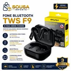 Fone De Ouvido Sem Fio Original Touch Funçao Powerbank T36