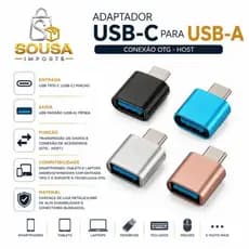 Adaptador Celular Tipo C Para Mouse, teclado, impressora, pendrive Usb Conversor Otg