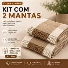 KiT/2 Manta Para Sofá E Cama Grande Decorativa Protetora 2.10x1.20 Luxo linda