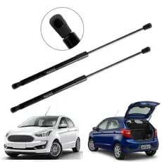 Um par de amortecedores a gás para a tampa do porta-malas do novo Ford Ka