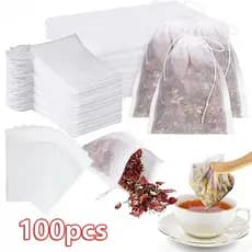 100Pcs Sacos De Chá Vazios Descartáveis Não-Tecidos Para Infusor Spice Loose