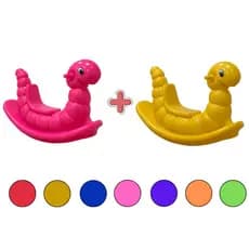 Kit 2 Gangorras Infantis Minhoca – Brinquedo de Equilíbrio e Coordenação