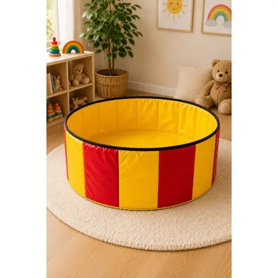 Piscina Infantil Redonda Dobrável para Crianças e Pets | Área de Diversão e Lazer
