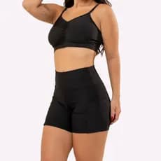 Conjunto Fitness De Academia Feminino Com Top E Short Suplex Roupa Treino