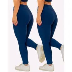 Kit 2 Legging Fitness Academia Treino Corrida Poliamida Costura Reforçada