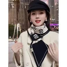 Lenço feminino pequeno, proteção para o pescoço feminino, novo estilo de inverno 2025, lenço pequeno de alta qualidade.