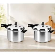 Kit 2 Panelas de Pressão 4,5L Polidas Fechamento Externo