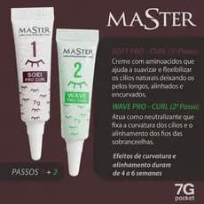 Kit Passo 1 e 2 Master 7g Lash Lifting e Brow Lamination com Anvisa