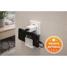 Suporte para Celular na Tomada com Organizador de Cabo para Carregador