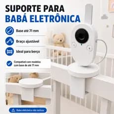 Suporte para Babá Eletrônica de Berço Ajustável Base até 71mm de diâmetro