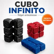 Cubo Infinito Fidget Antiestresse Dobrável Relaxante Portátil