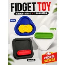 Brinquedo Fidget Antiestresse para Mãos Orbital Losango e Quadrado
