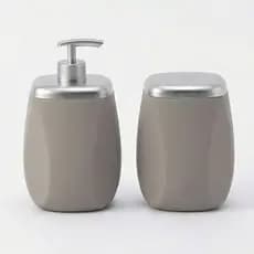 Kit Banheiro Lavabo Luxo Diamante Porta Sabonete e Porta Algodão