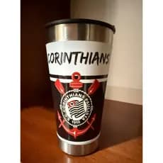 Copo Termico Inox Personalizado - Corinthians - Tampa Abridor
