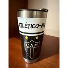 Copo Termico Inox Personalizado - Atlético Mineiro | Galo - Tampa Abridor