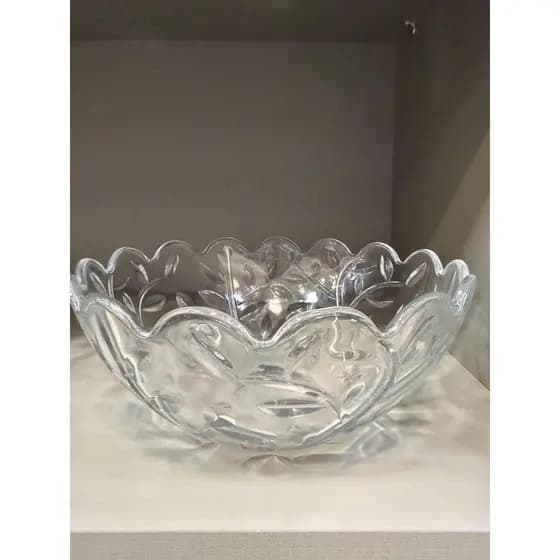 Centro de Mesa Vidro Clean | 22CM Vários Modelos Bowl Vidro Multifuncional