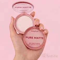 Pó Compacto Matificante Pure Matte Ruby Rose 6,5g - Controle de Oleosidade e Efeito Blur