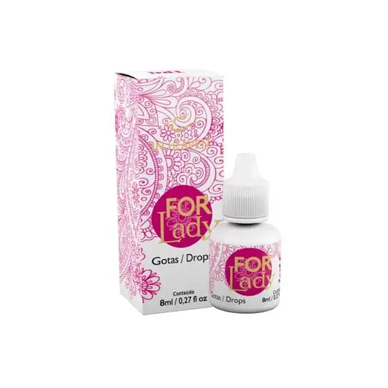 Óleo Feminino - For Lady Em Gotas - Aroma Frutas Vermelhas - 8ml