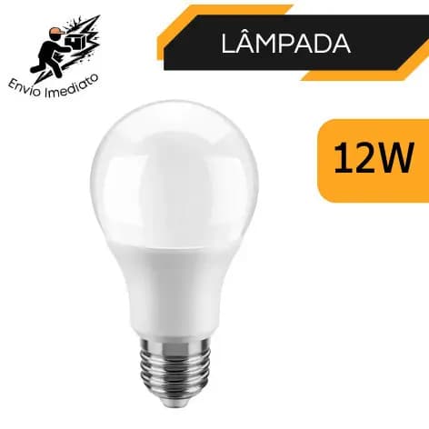 Lampada Led 12w Bulbo Branco Frio 6500k Bivolt