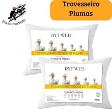 Travesseiro Pluma de Ganso Premium Macio Conforto Hotel Luxo Antialérgico - tc