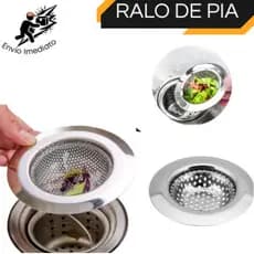 Ralo Para Pia Gr Com Borda Inox Cozinha 7cm 9cm 11cm