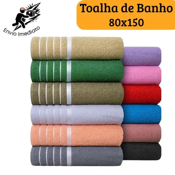 Toalha de Banho Gigante 80x150 Extra Macia e Absorvente Algodão Hotel Spa Premium TS - jg
