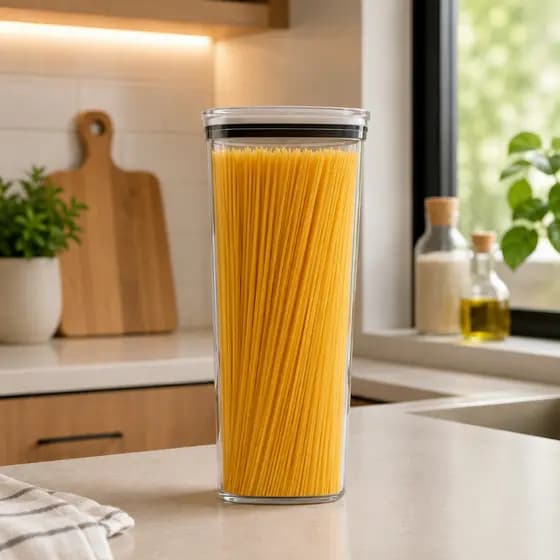 Organizador Hermético Quadrado 2200ml Tampa Vedada Porta Mantimentos Cozinha Organização Dispensa