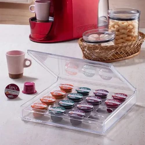 Porta Cápsulas Três Corações 16 Cápsulas Paramount Elegance Organizador de Café