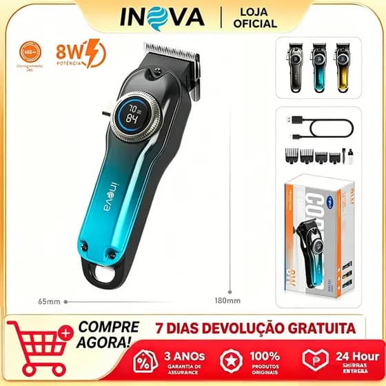 INOVA Tesoura Elétrica Corte Preciso 4 Modos de Corte Afiação Automática Display Digital Silenciosa 1500mAh 8W，lfj13151