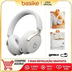 Basike Wireless Bluetooth Headset cancelamento de ruído estéreo Bluetooth universal elegantes leves
