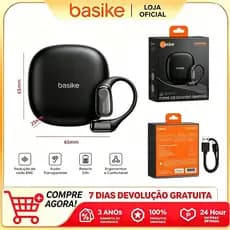 Basike Clip-on Wireless Bluetooth Headphones With Mics HiFi Stereo Sound Smart Touch Sports,fon303B