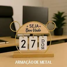 Calendário de mesa decorativo