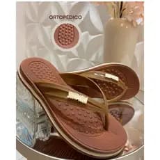Chinelo Feminino Ortopédico Antiderrapante Ultra Confort dia a dia praia piscina mar